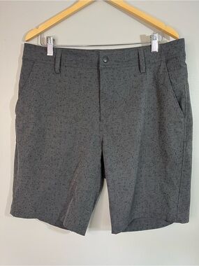 REI Gray Milford Hybrid 9” Walking Hiking Performance Shorts Flat Front Mens 34